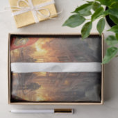 Labrador Hund als Feuerwehrhund - Seidenpapier (Geschenk)