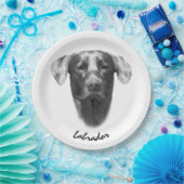 Labrador Hund attraktiv Pappteller (Party)