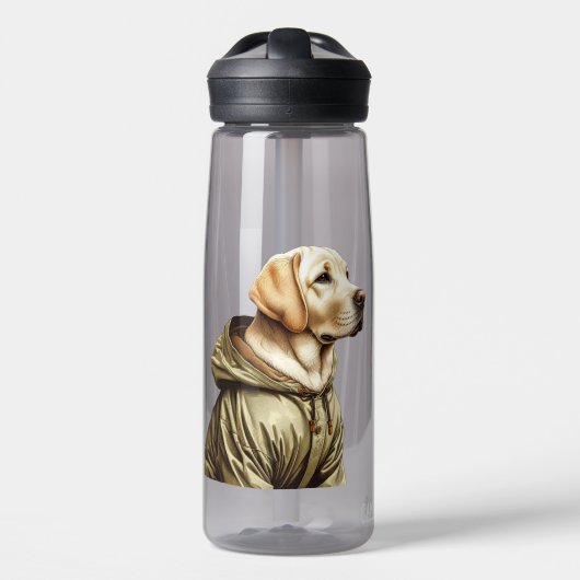 Labrador/Hund auf der Jagd Trinkflasche (Vorne)