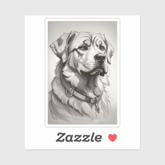 Labrador Hund Aufkleber (Blatt)