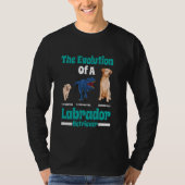 Labrador Hund DIE EVOLUTION EINES LABRADOR RETRIEV T-Shirt (Vorderseite)