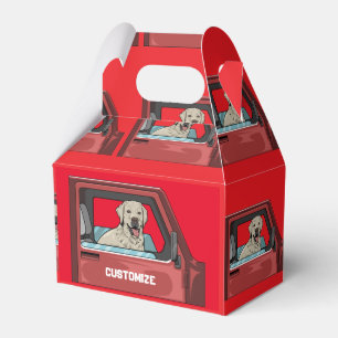 Labrador-Hund fährt Schrotflinte Thunder_Cove  Geschenkschachtel