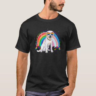 Labrador Hund Gay Pride Lgbt Regenbogenfahne Sungo T-Shirt