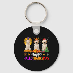 Labrador Hund Halloween Weihnachtshanksmas 1 Schlüsselanhänger