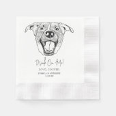 Labrador Hund Handarbeit Zeichnend Hochzeit Serviette (Vorderseite)