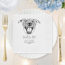 Labrador Hund Handarbeit Zeichnend Hochzeit Serviette