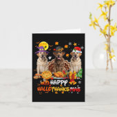 Labrador Hund Happy Halloween Erntedank Merry Ch Karte (Gelbe Blume)