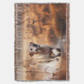 Labrador/Hund im Herbst Entenjagd Decke (Vorderseite Vertikal)