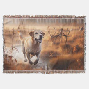 Labrador/Hund im Herbst Entenjagd Decke