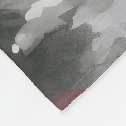 Labrador Hund im Schnee Weihnachten Fleecedecke (Ecke)