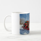 Labrador Hund in Sledge Let it Snow Christmas Kaffeetasse (Links)