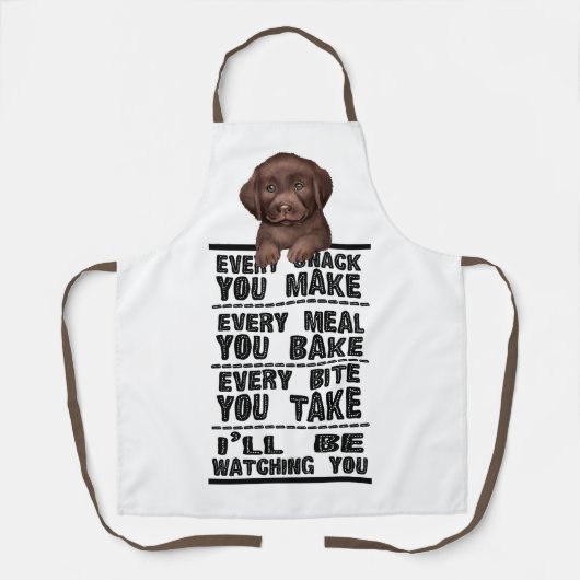 Labrador Hund jeden Snack, den Sie machen Schürze (Vorderseite)