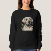 Labrador Hund Labrador Lover Splash Graffiti Art P Sweatshirt (Vorderseite)