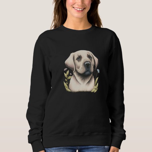 Labrador Hund Labrador Lover Splash Graffiti Art P Sweatshirt (Vorderseite)