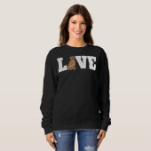 Labrador Hund Liebe 245 Sweatshirt (Vorne ganz)