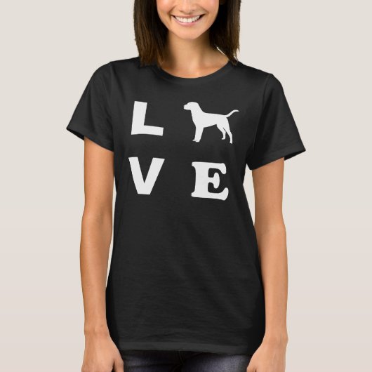 Labrador Hund Liebe T-Shirt (Vorderseite)
