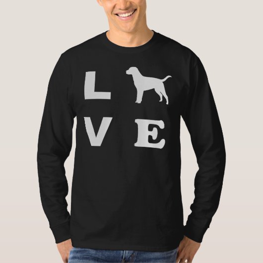 Labrador Hund Liebe T-Shirt (Vorderseite)