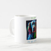 LABRADOR HUND LOVER PURE LIEBE TEAM KAFFEETASSE (Vorderseite Links)