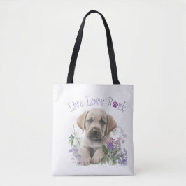 Labrador Hund Mama Floral Tasche