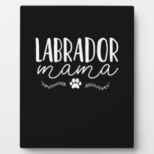 Labrador-Hund Mama Fotoplatte
