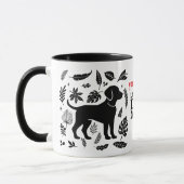 Labrador Hund Mama - Funny Dog Mama Tasse (Links)