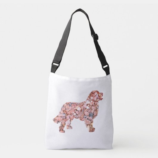 Labrador Hund Mehrdruck-Cross-Body-Bag Tragetaschen Mit Langen Trägern (Vorderseite)