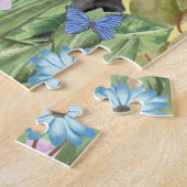 Labrador Hund mit Blume Spring Puzzle (Seite)