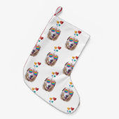 Labrador Hund mit HerzValentinstag Kleiner Weihnachtsstrumpf (Vorderansicht (hängend))