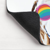 Labrador Hund mit HerzValentinstag Mousepad (Ecke)