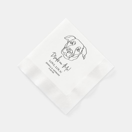 Labrador Hund Personalisiert Drinks auf Me Napkins Serviette (Ecke)
