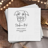 Labrador Hund Personalisiert Drinks auf Me Napkins Serviette