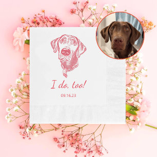 Labrador Hund Personalisiert tue ich auch Serviette