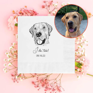Labrador Hund Personalisiert tue ich auch Serviette