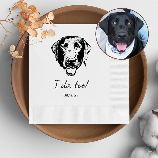 Labrador Hund Personalisiert tue ich auch Serviette