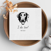 Labrador Hund Personalisiert tue ich auch Serviette