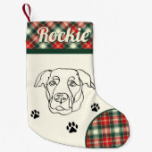 Labrador Hund Personalisiert Weihnachten Kleiner Weihnachtsstrumpf (Vorderseite)