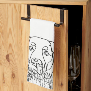 Labrador Hund Personalisiert Weihnachtsgeschenk Geschirrtuch