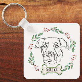 Labrador Hund Personalisiert Weihnachtsgeschenk Schlüsselanhänger