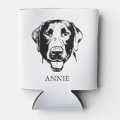 Labrador Hund Personalisiert Zeichnend Hand Dosenkühler (Vorderseite)