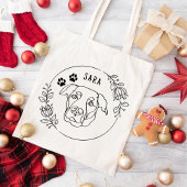 Labrador Hund Personalisiert Zeichnend Hand Tragetasche