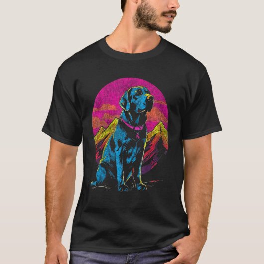 Labrador Hund Pop Kunst für Hunde T-Shirt (Vorderseite)