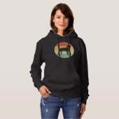 Labrador Hund Retro Hoodie (Vorne ganz)