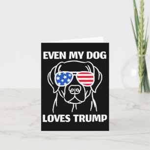 Labrador Hund schüttelt die US-Flagge auch meine H Karte