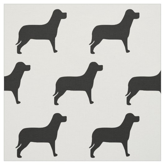 Labrador Hund Schwarz-Weiß-Muster Stoff (Muster)