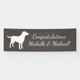 Labrador Hund Thema Babydusche Geschlecht neutral Banner