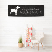 Labrador Hund Thema Babydusche Geschlecht neutral Banner (Insitu)