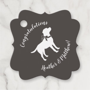 Labrador Hund Thema Babydusche Geschlecht neutral Geschenkanhänger