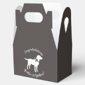 Labrador Hund Thema Babydusche Geschlecht neutral Geschenkschachtel (Geöffnet)