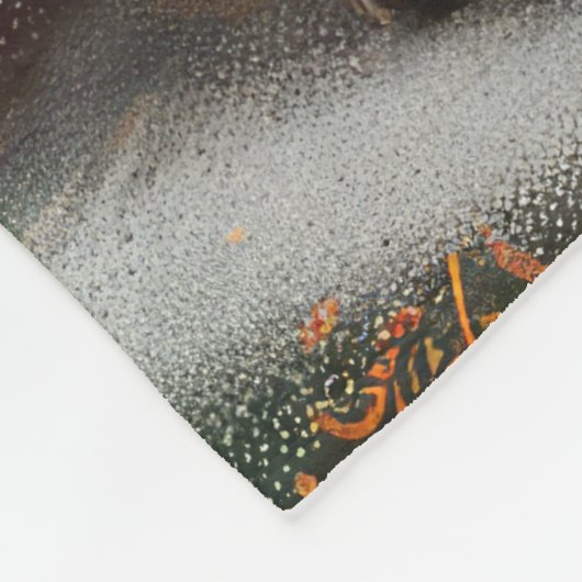 Labrador Hund Weihnachtsfest Fleecedecke (Ecke)