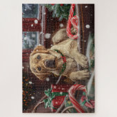Labrador Hund Weihnachtsfest Puzzle (Vertikal)